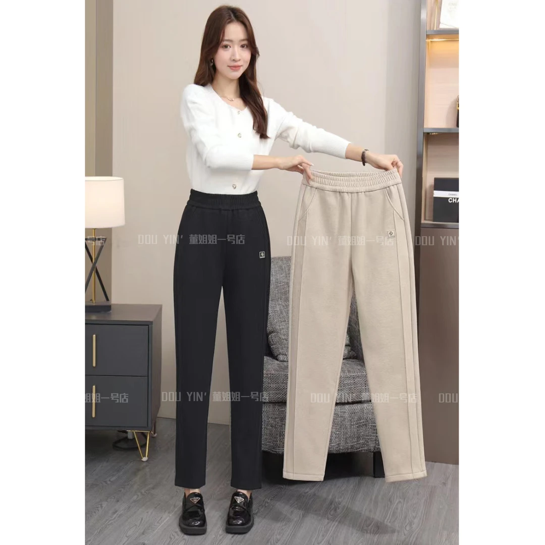 681秋款时尚加厚女休闲裤