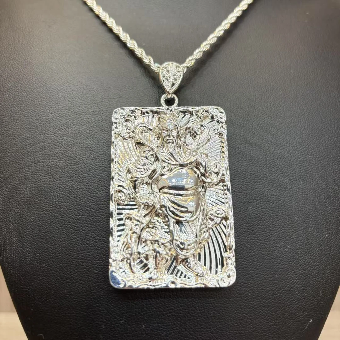 9999 银精美典藏关公平安无事牌 LS