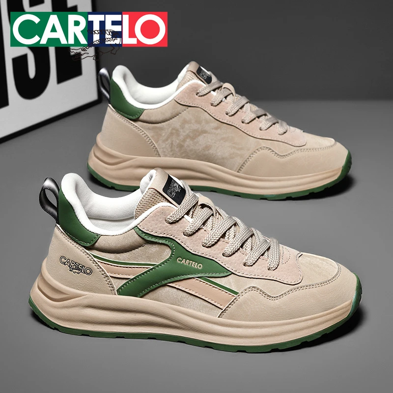 CARTELO/卡帝乐鳄鱼秋季百搭休闲鞋防水潮流百搭防滑耐磨板鞋