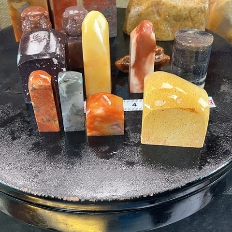 寿山石印石偲寿山石印石