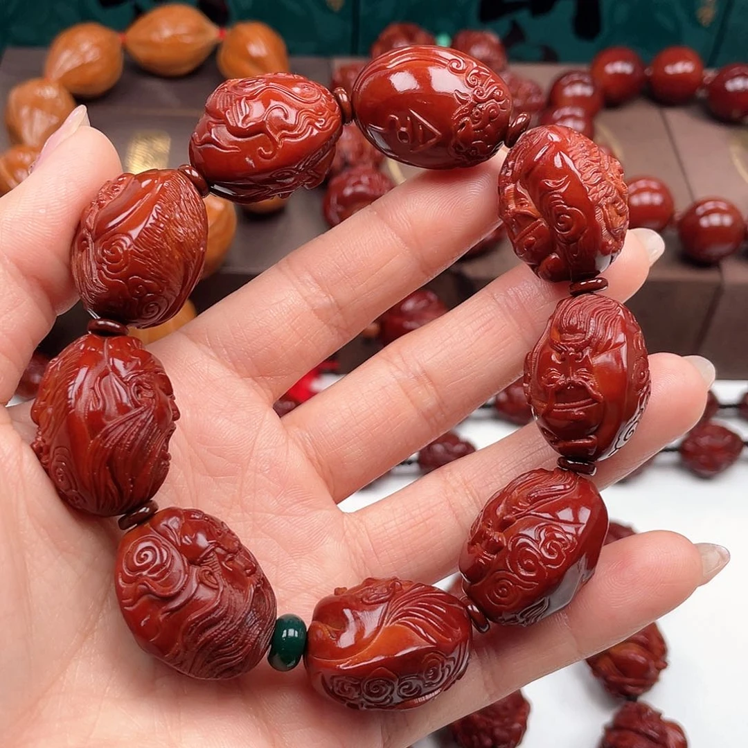 橄榄核手串奇**侠关公手串