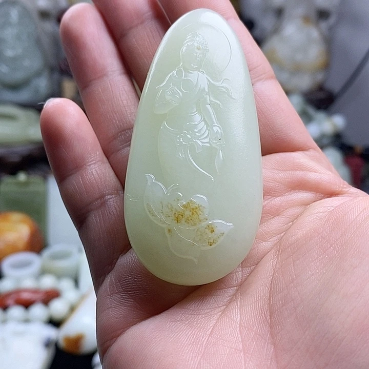 和田玉挂件未镶嵌平*