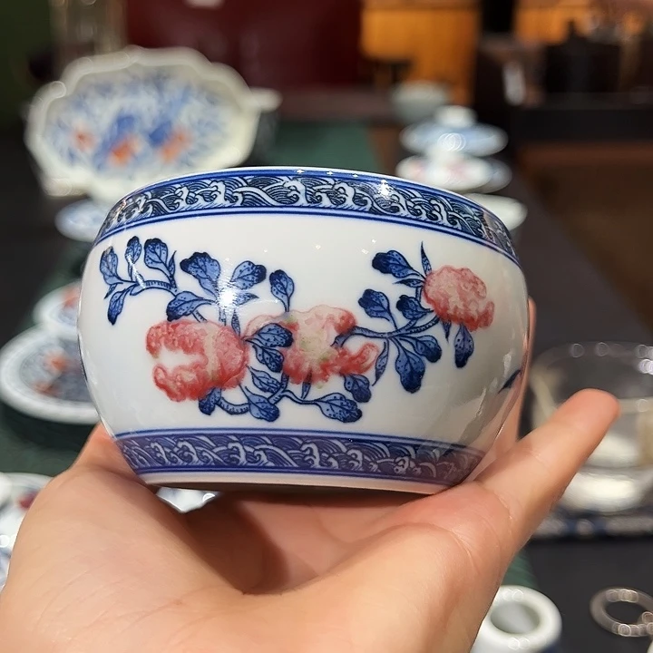 微瑕臻玉古坊原孔雀石釉里红