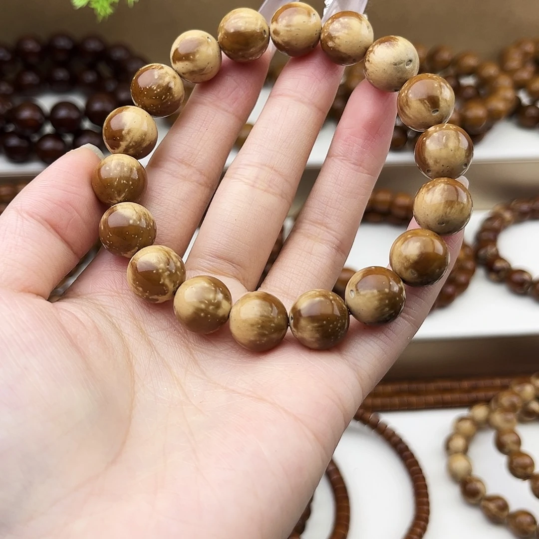 紫金鼠手串12花皮光珠