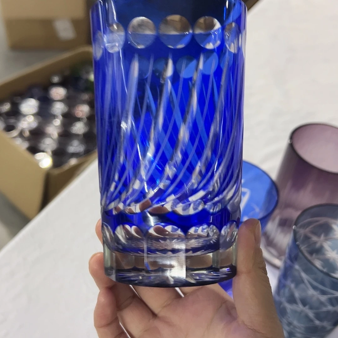 水晶玻璃平底款微瑕一个