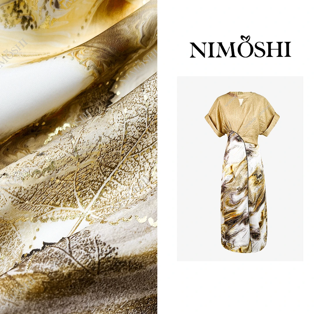 NIMOSHI【倩总】法式高级轻奢优雅贵妇时尚气质显瘦连衣裙Q1800