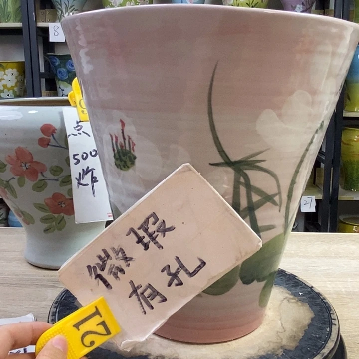 景德镇高温陶瓷花盆