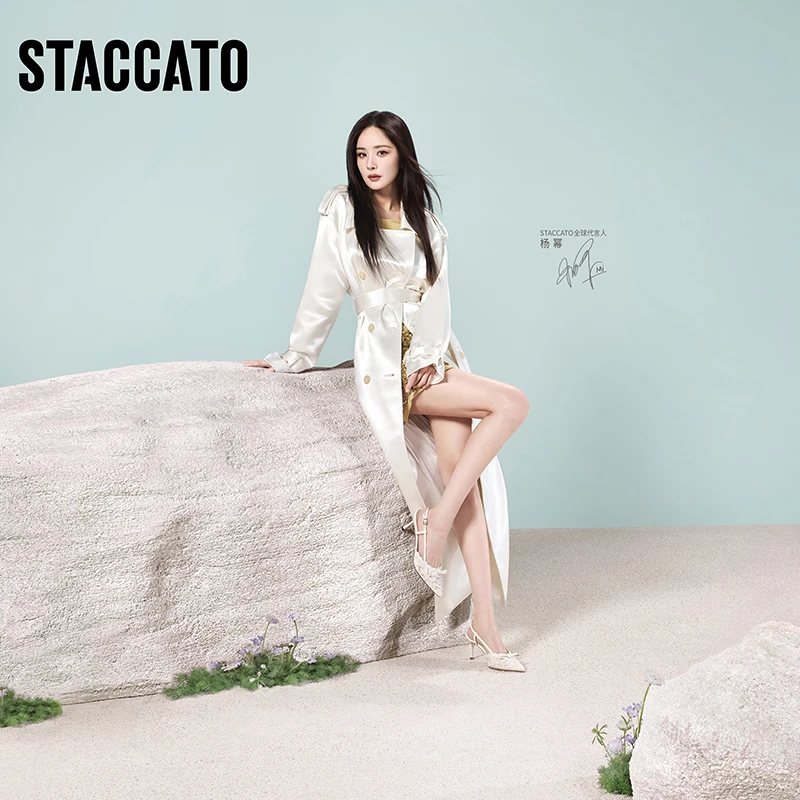 【杨幂同款】思加图2025春夏新款Burano仙女鞋高跟鞋单鞋EC134CH5