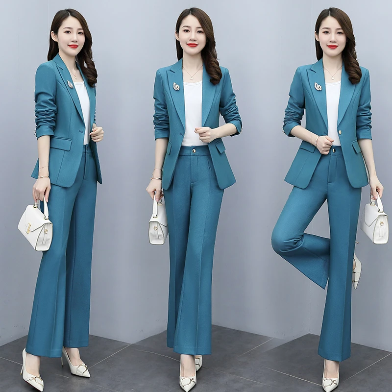 职业正装西服套装女秋装2025年新款品牌气质女神范工作服两件套潮
