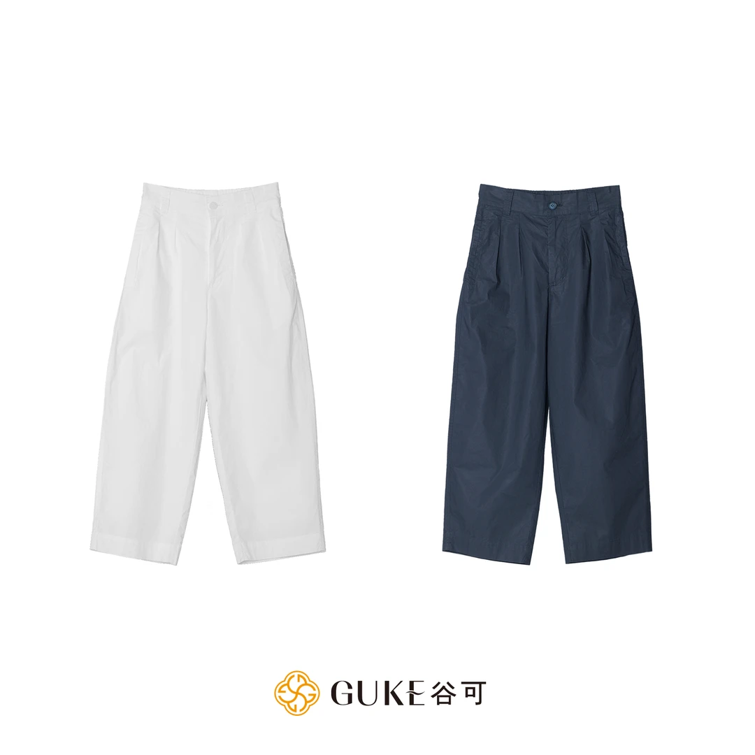 GKE/谷可K1038夏季新款时尚休闲九分裤2025气质高腰显瘦直筒裤女