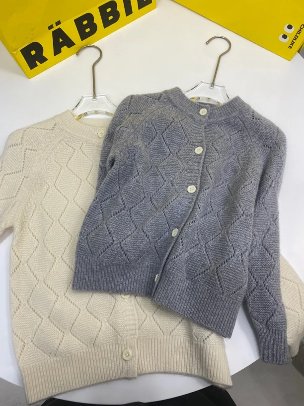 3354新款冬季儿童开衫羊绒衫