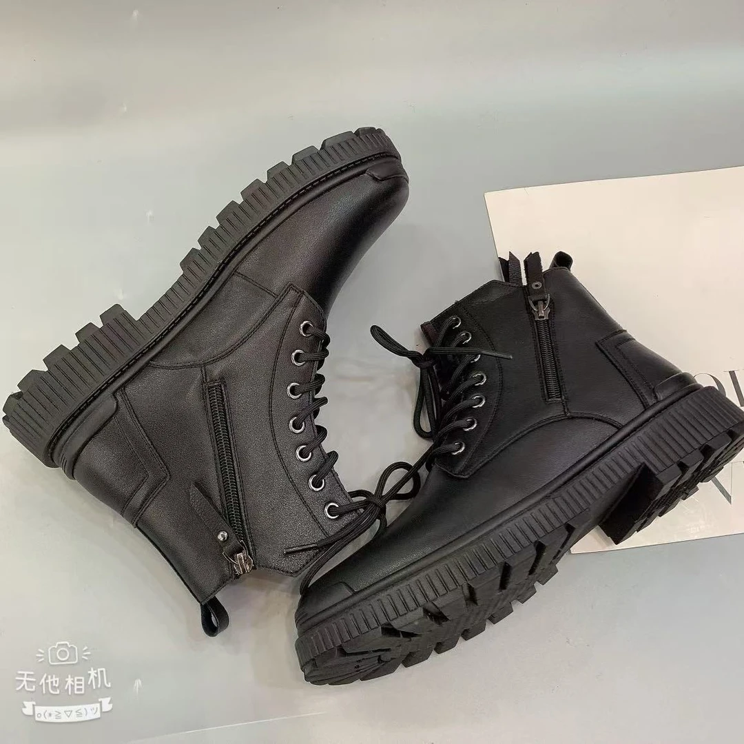 【保国男鞋】保罗加绒男士马丁靴（5501）