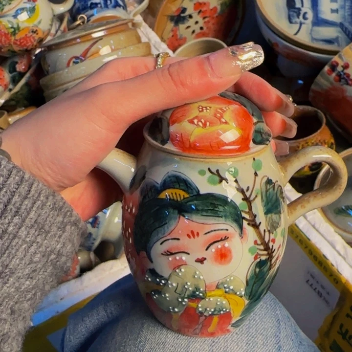 瓷片景德镇陶瓷手工手绘