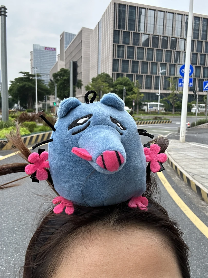 零零和猫新款可录音机芯老鼠发箍创意玩偶送朋友生日创意玩偶