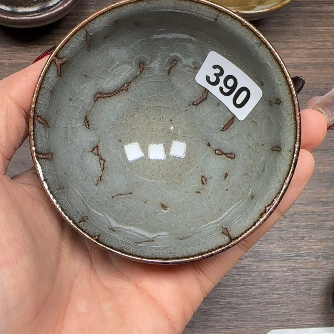 茶盏龙窑柴烧原矿原釉390