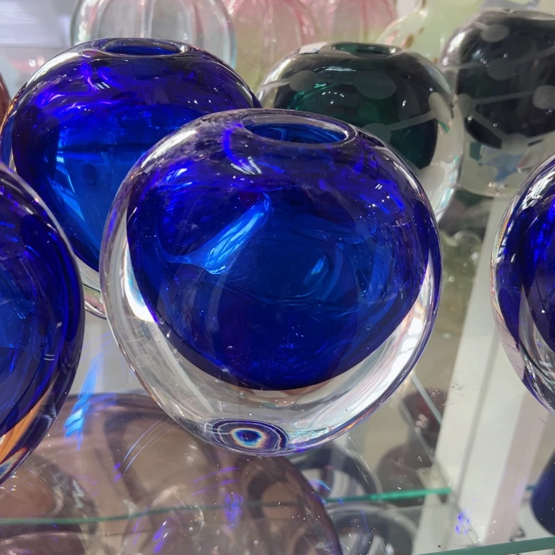 高 14 轻奢琉璃花器刻伤福利