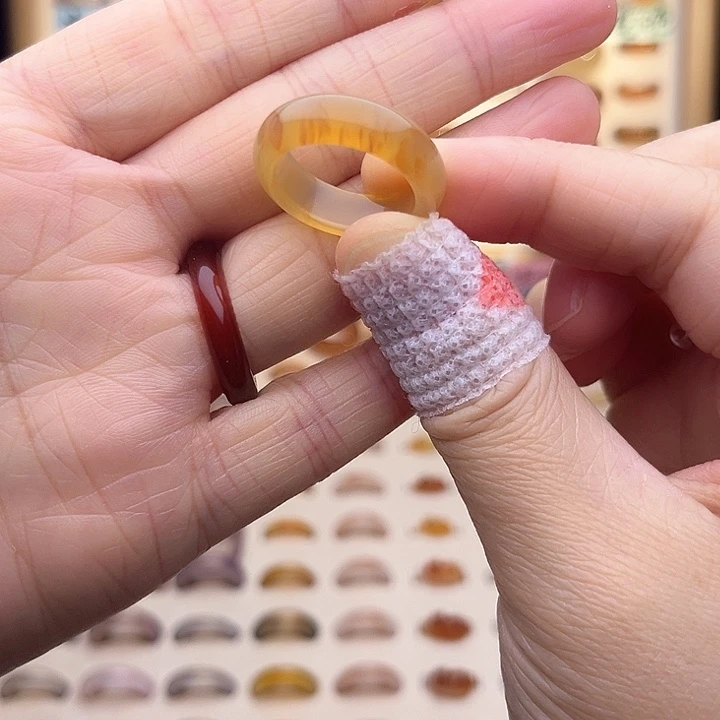 玛瑙/玉髓戒指未镶嵌