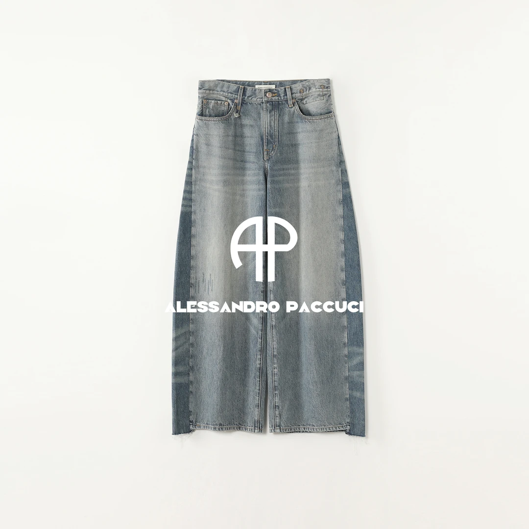 AP洛哥53091NK/53087NK【拼接牛仔】棉+莱赛尔深浅拼接时尚牛仔长裤