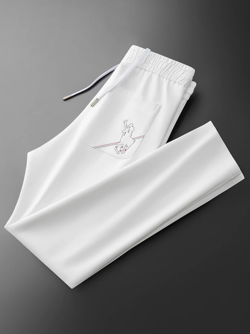 秋季新款男士潮流时尚轻奢运动风卫裤柔软男士修身百搭直筒休闲裤