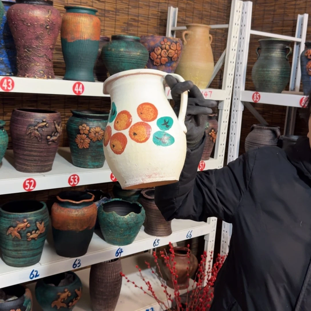 红陶红陶花盆炸炸炸