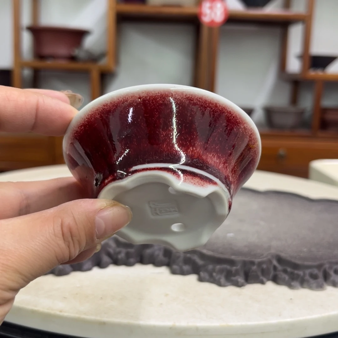 紫砂花盆瑕疵3.5-9。。