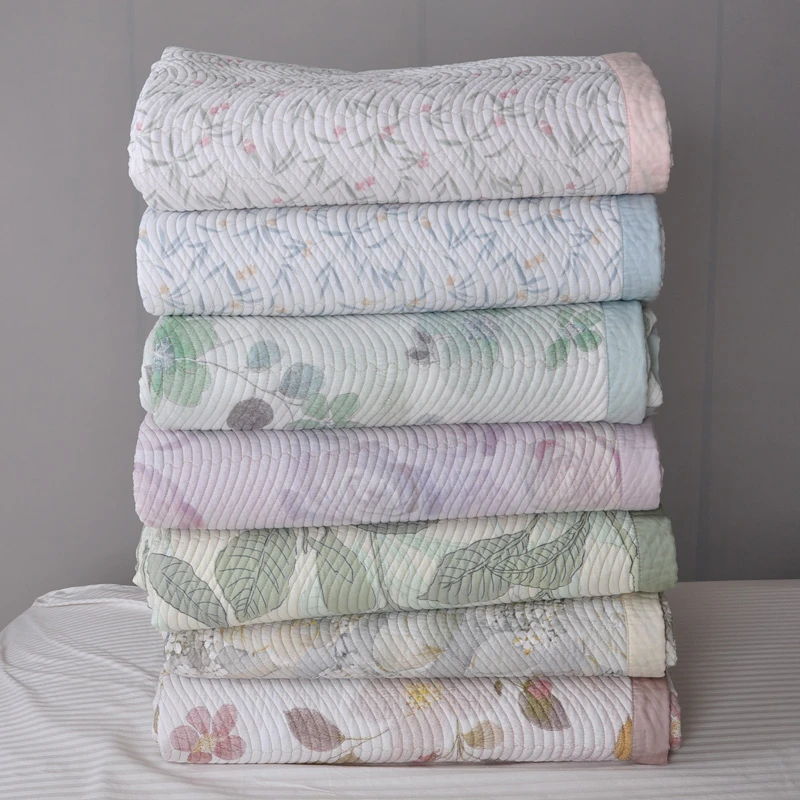 韩式双面50支纱夏季莱塞尔天丝绗缝水洗床盖床罩床单榻榻米垫子