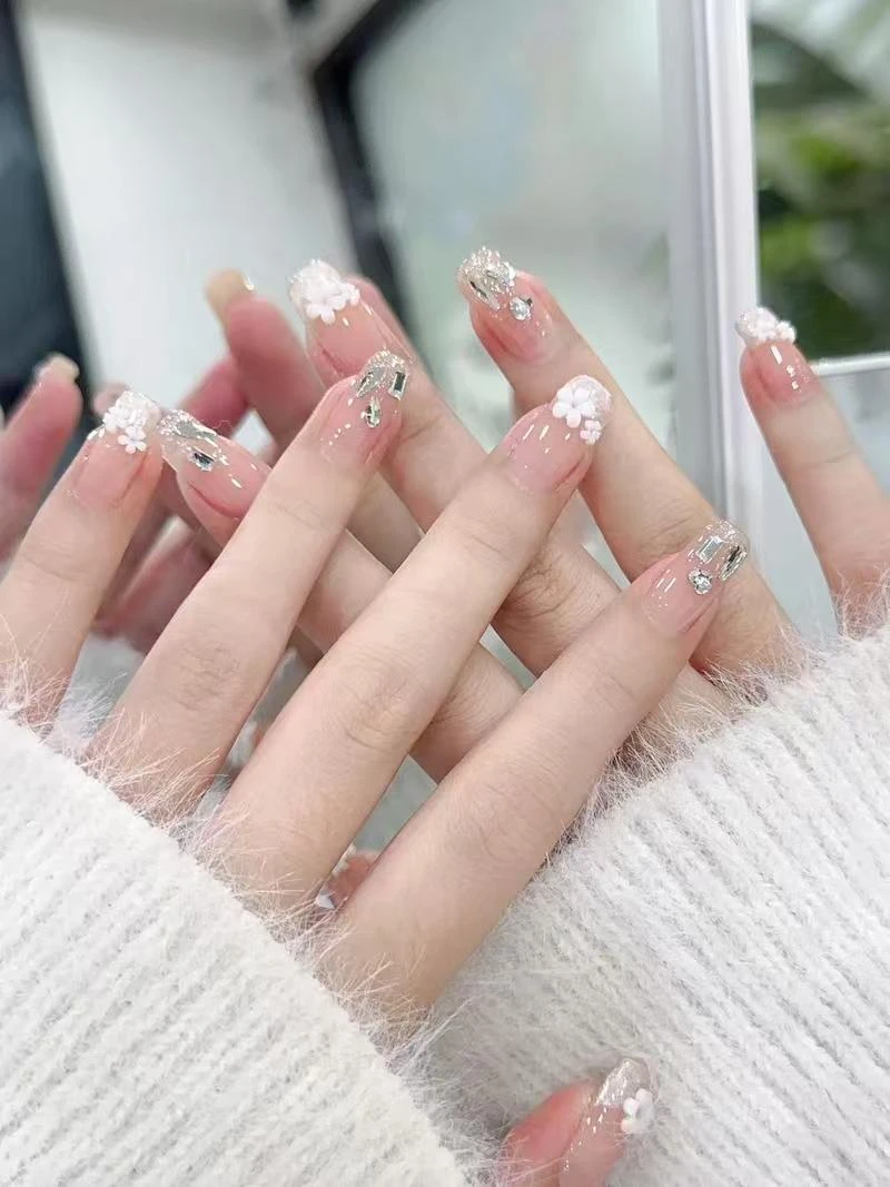 【FFF字开头专拍】手工穿戴甲默认微瑕甲片穿戴甲