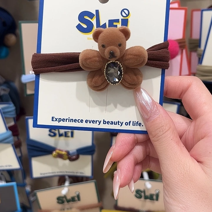 布艺铁合金小熊面膜圈