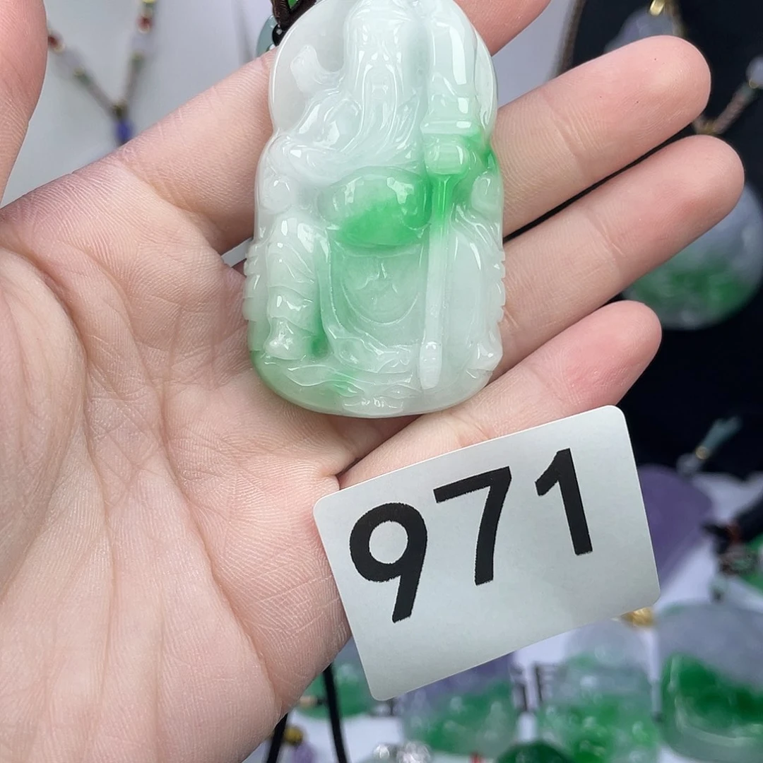 翡翠未镶嵌吊坠(赠链)