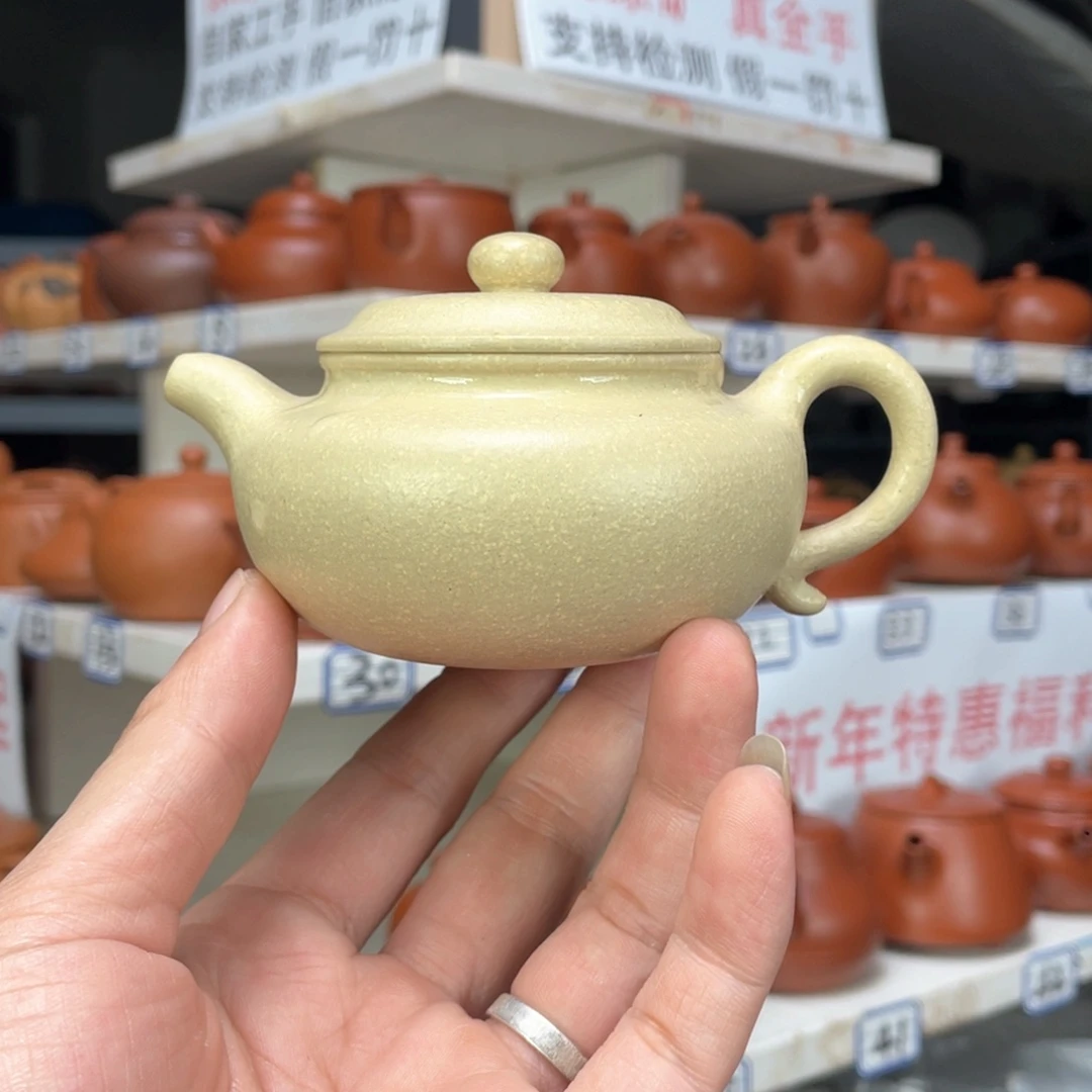 紫砂茶壶本绿全手工150毫升