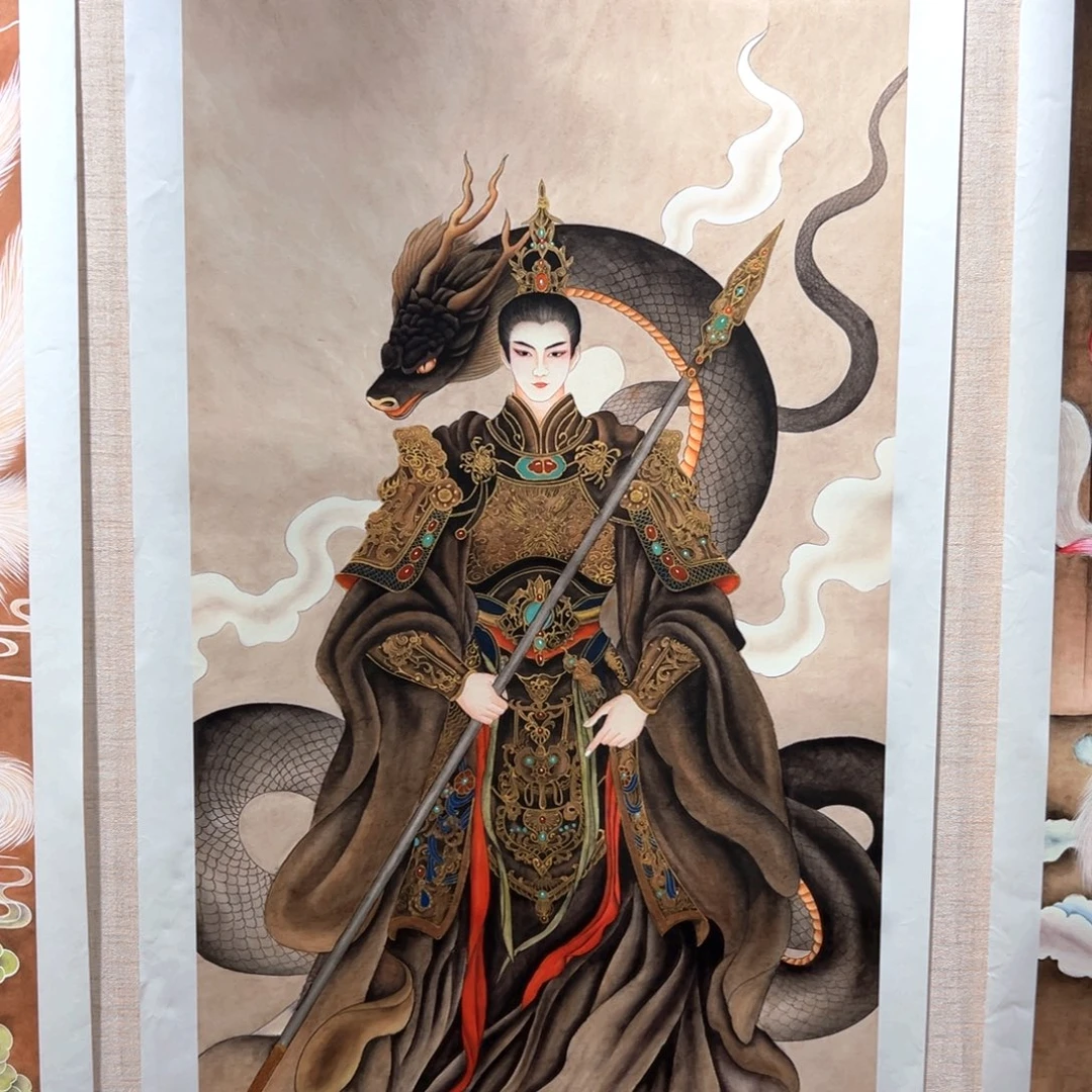 迟***会国画李老师龙公子作品