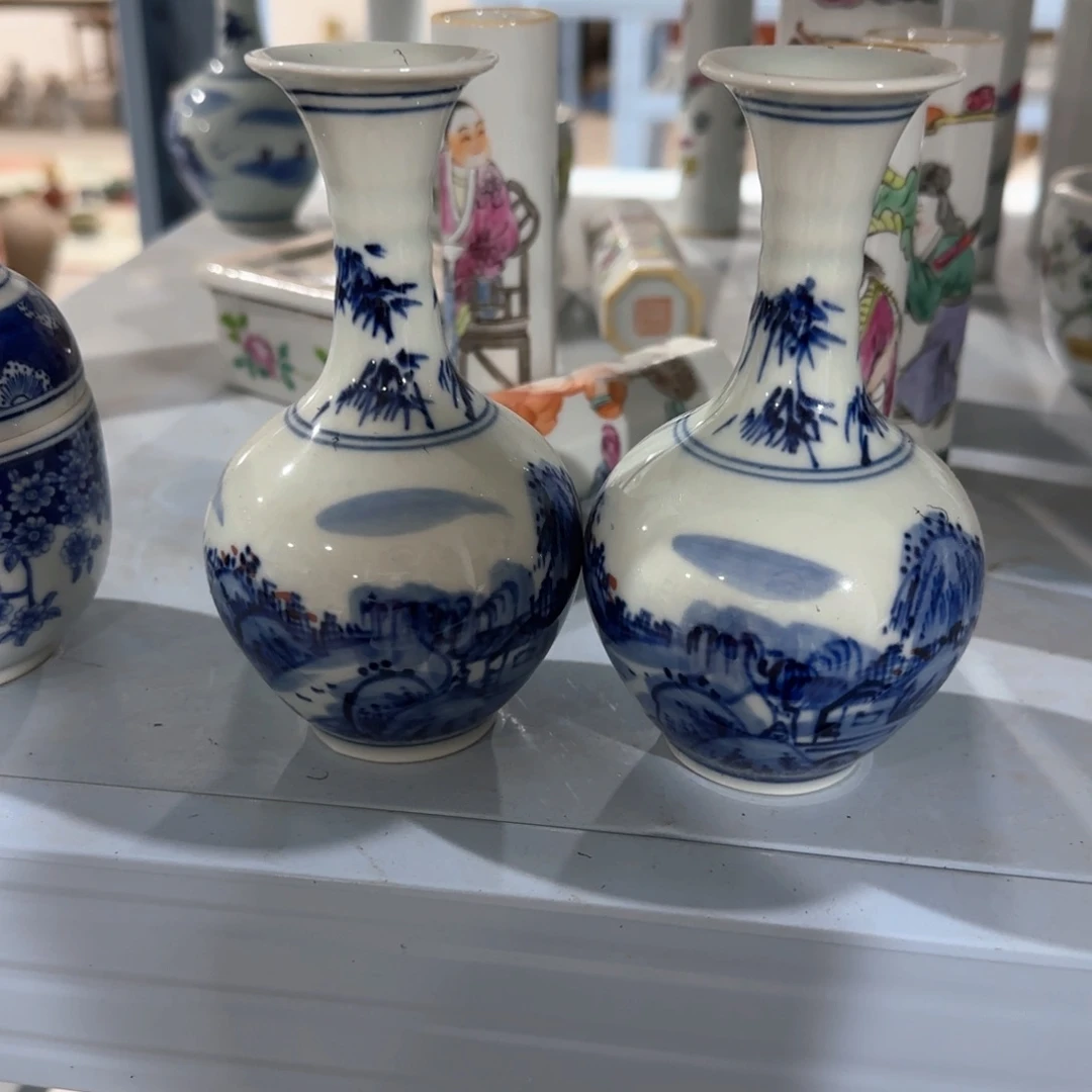 瓷片摆件手绘瓷器全部处理