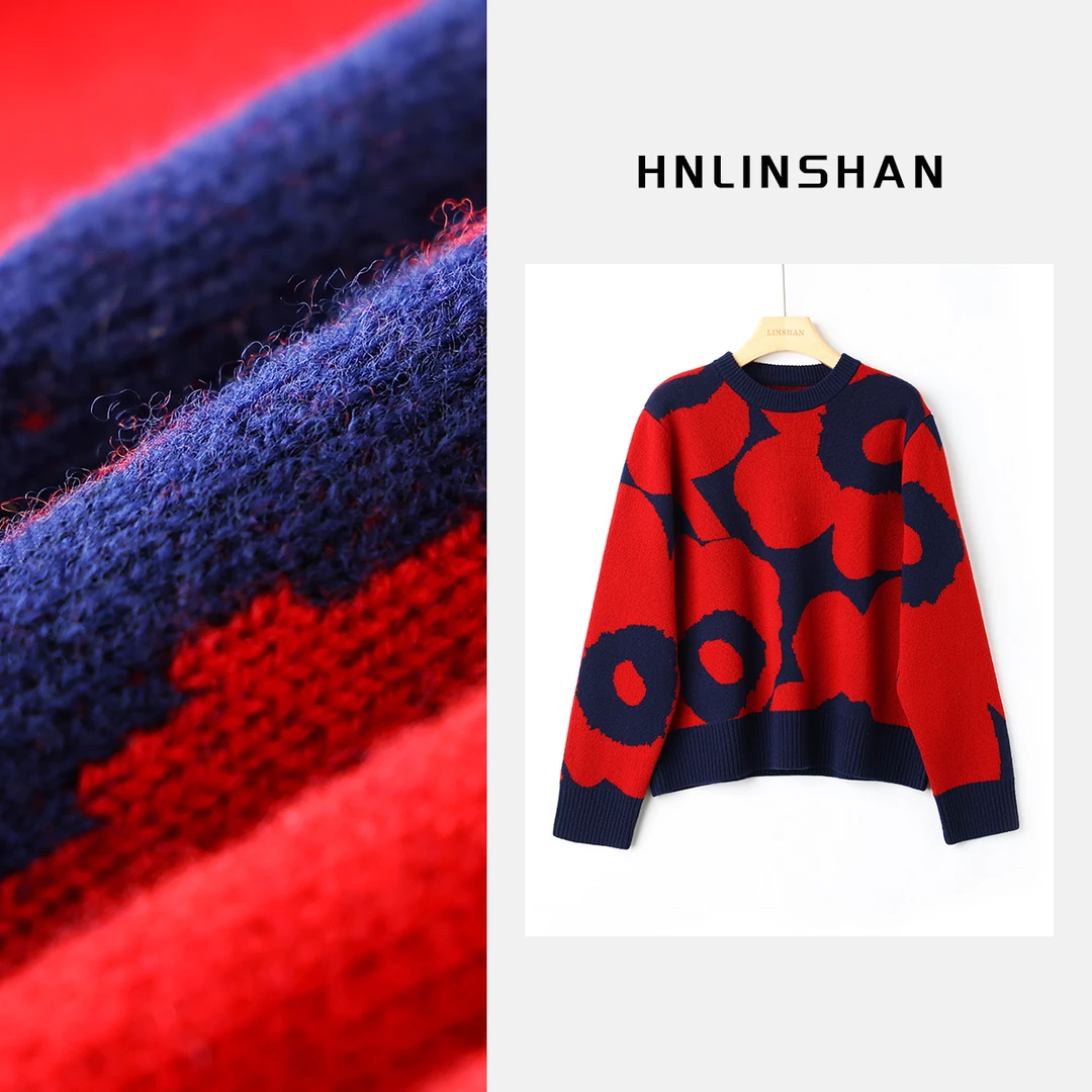 【清】【盛放】Mk不规则提花针织衫ADZ3005