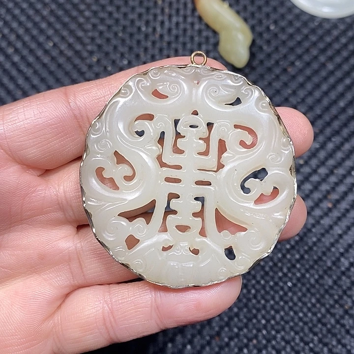 白玉菩提吊坠好物一物一图