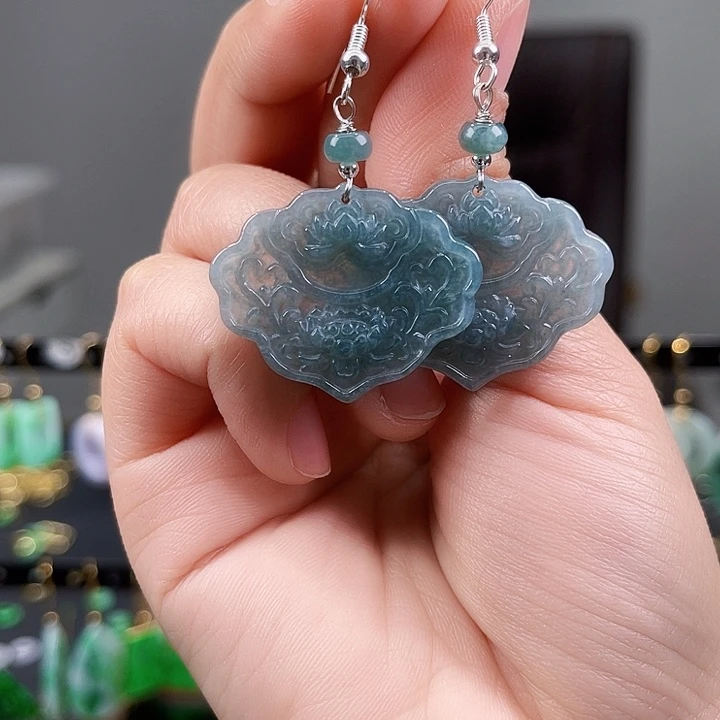 翡翠耳饰未镶嵌饰品