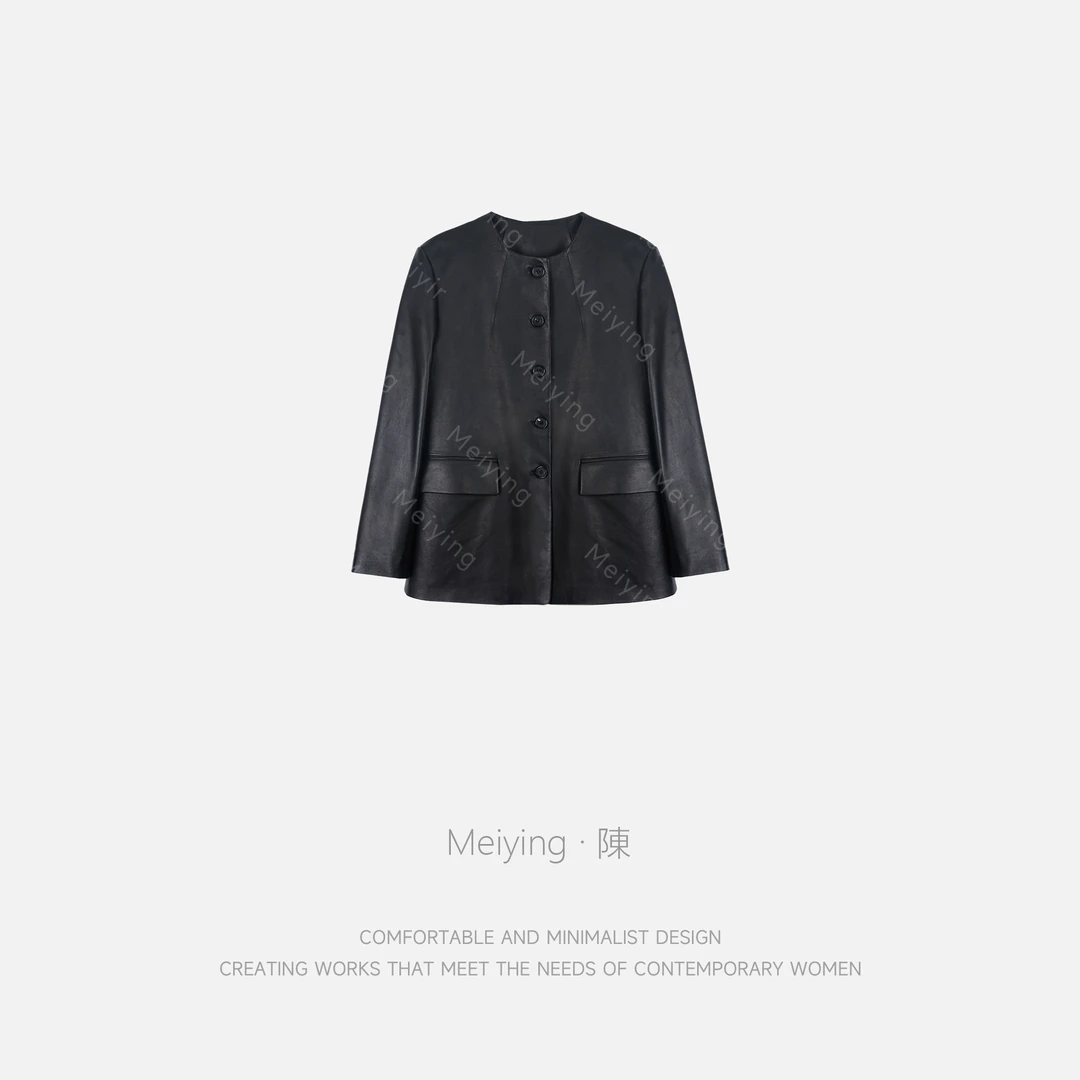 Meiying-“科莫旧梦”100绵羊皮皮衣皮草YA5QP010