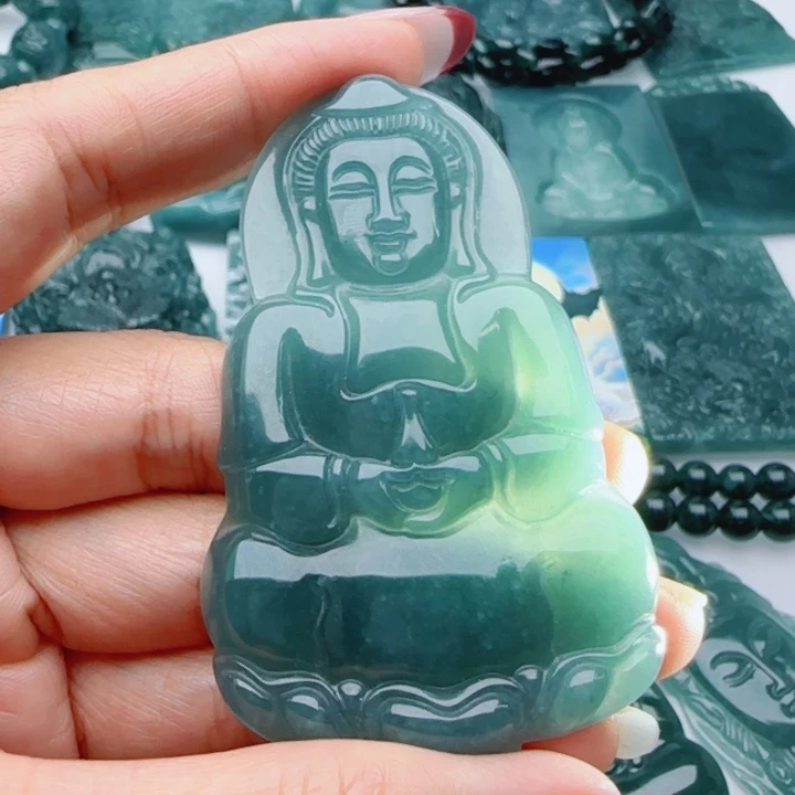 翡翠未镶嵌颈饰多样性发货天然A货翡翠