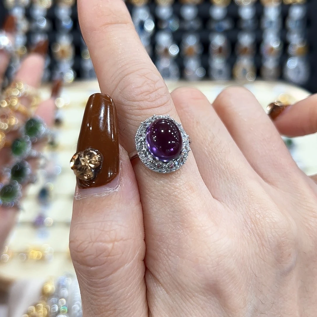 水晶金色拖不保色介意慎拍银托不掉色哦银S925镶?****?