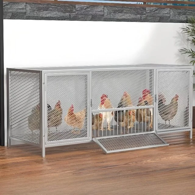 鸡笼子家用室外特大号防黄鼠狼密网防雨农村鸡笼子自动清粪养殖笼