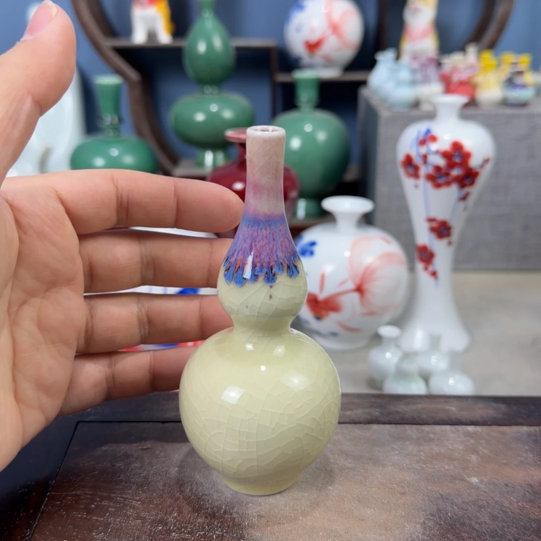 陶瓷手工小花器摆件