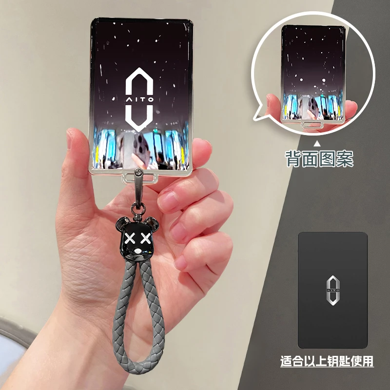 适用华为问界M7卡片钥匙套M5汽车扣M9卡包FNC感应AITO保护壳男女