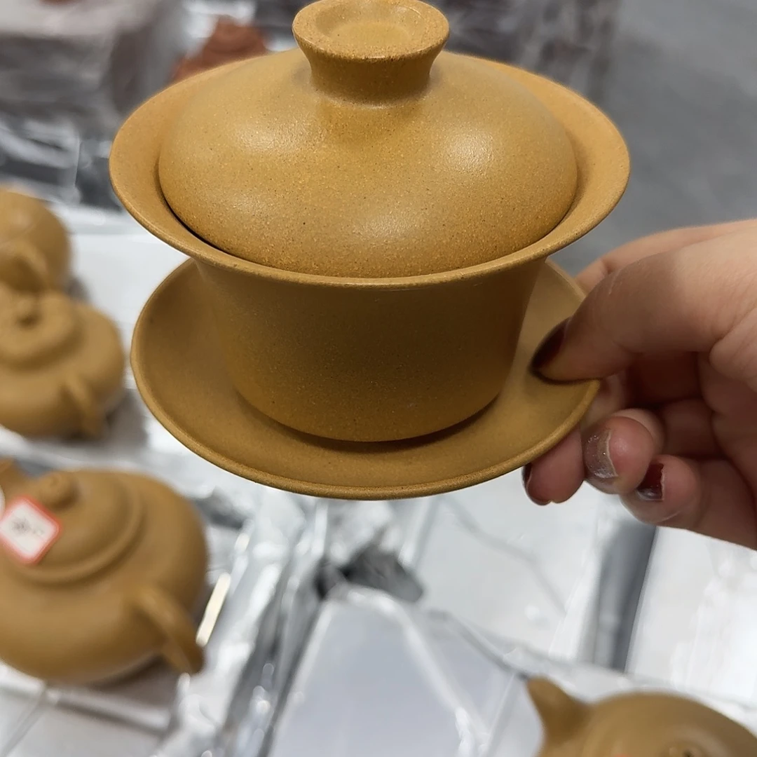紫砂茶壶黄龙山原矿黄金段190