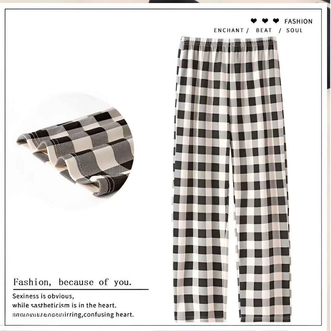 685小羊绒糯米格遛弯裤