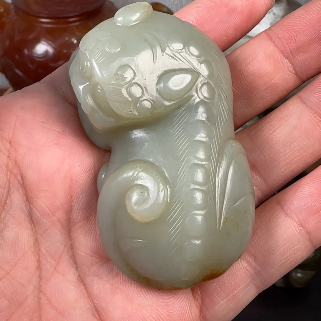 信***商非常精美的手把件