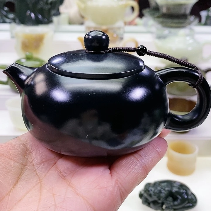 未镶嵌和田玉挂件茶壶180m l