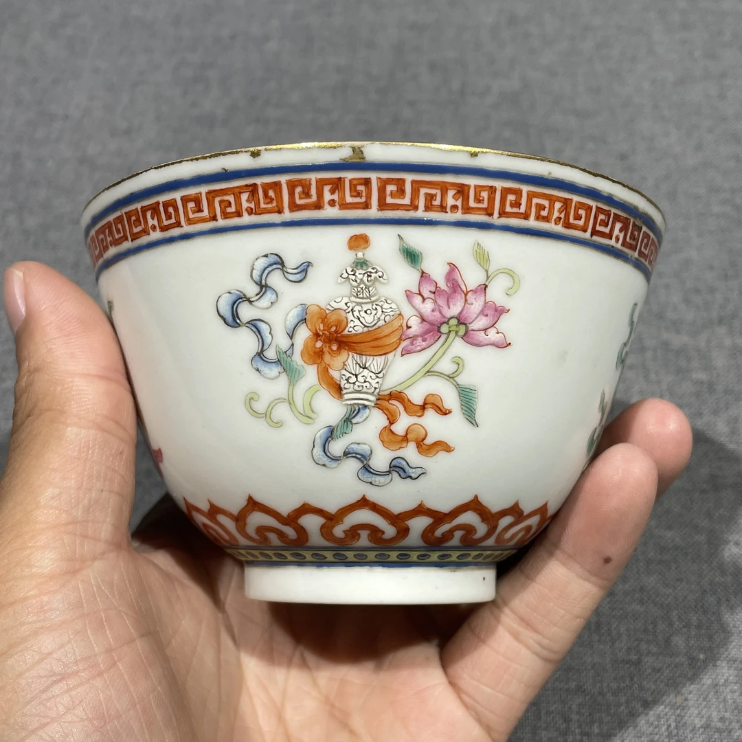 【拍卖】Lot 23308 粉彩八宝纹茶圆