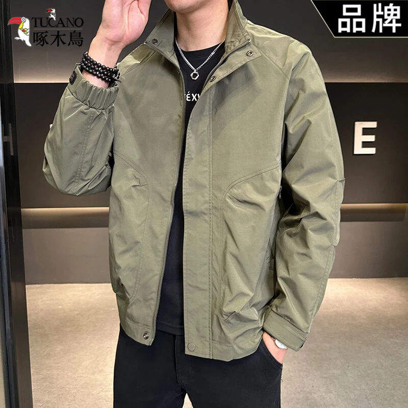 TUCANO/啄木鳥时尚帅气简约立领夹克男春秋新款百搭潮流休闲外套