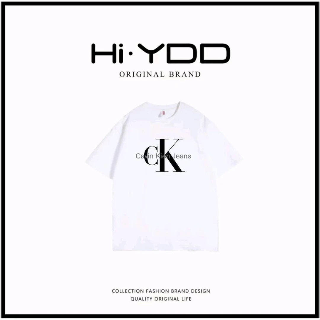 YDD.【高奢新品】新款短袖男女同款百搭圆领夏季-CK字母5