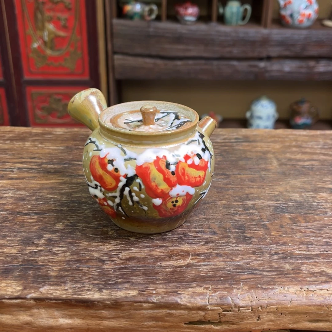 柴烧手工手绘陶瓷
