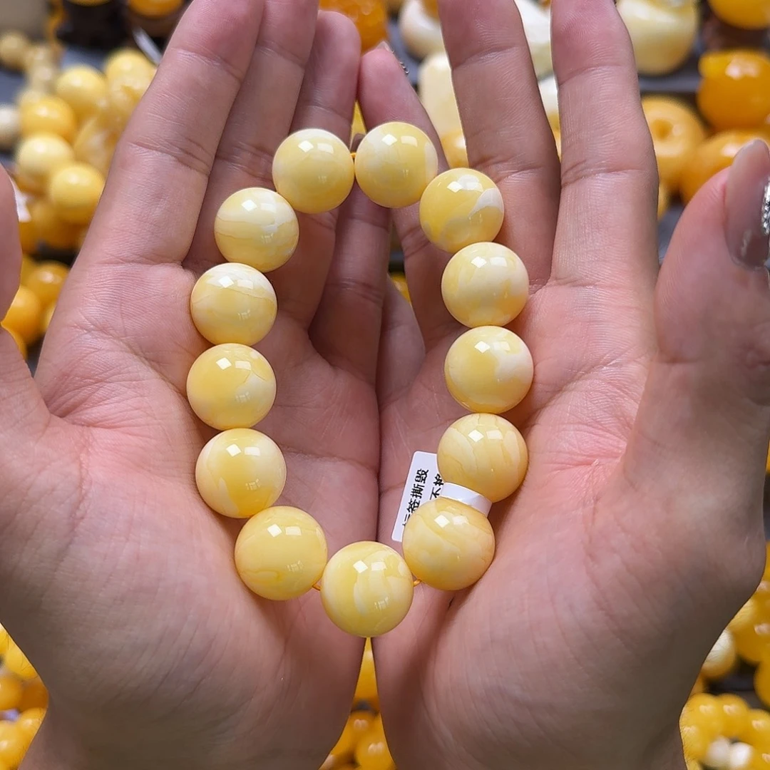 未镶嵌蜜蜡珠宝奇石同料18mm